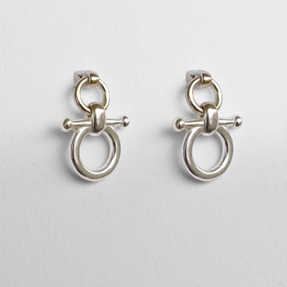 Ocala - Single Horse Bit Equestrian Earring in Silver Urban-Equestrian