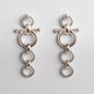 Ocala - Triple Horse Bit Equestrian Earring in Silver Urban-Equestrian