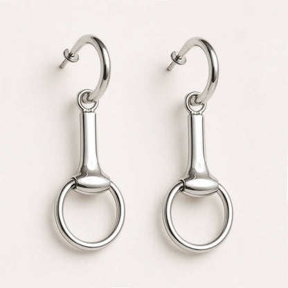 Odeza - Equestrian Horse Bit Earring in Sterling Silver Urban-Equestrian