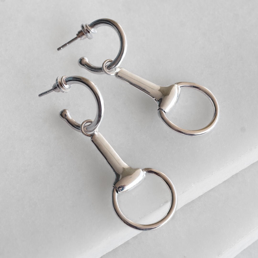 Odeza - Equestrian Horse Bit Earring in Sterling Silver Urban-Equestrian