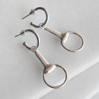 Odeza - Equestrian Horse Bit Earring in Sterling Silver Urban-Equestrian