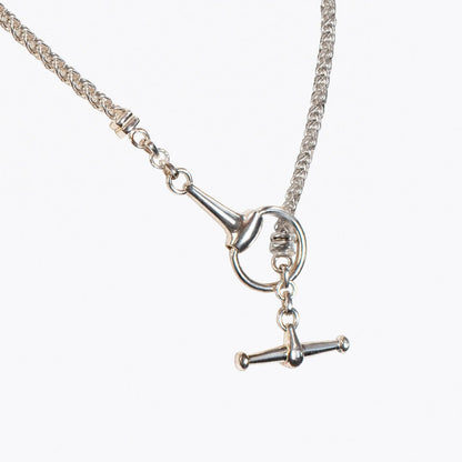 Odeza - Horse Bit Toggle Equestrian Necklace in Silver Urban-Equestrian