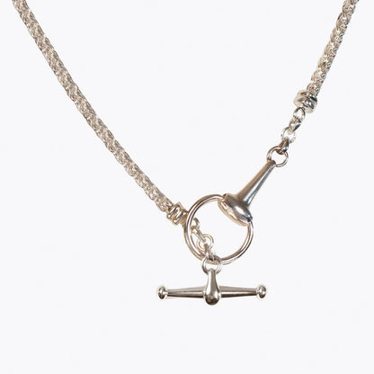Odeza - Horse Bit Toggle Equestrian Necklace in Silver Urban-Equestrian