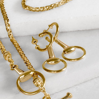 Odeza - Wrap Around Horse Bit Bracelet in Gold Urban-Equestrian
