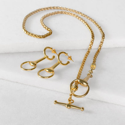 Odeza - Wrap Around Horse Bit Bracelet in Gold Urban-Equestrian