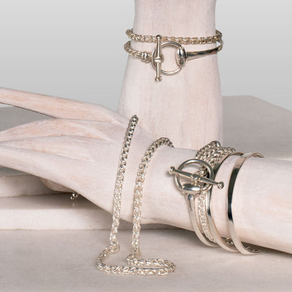Odeza - Wrap Around Horse Bit Bracelet in Silver Urban-Equestrian
