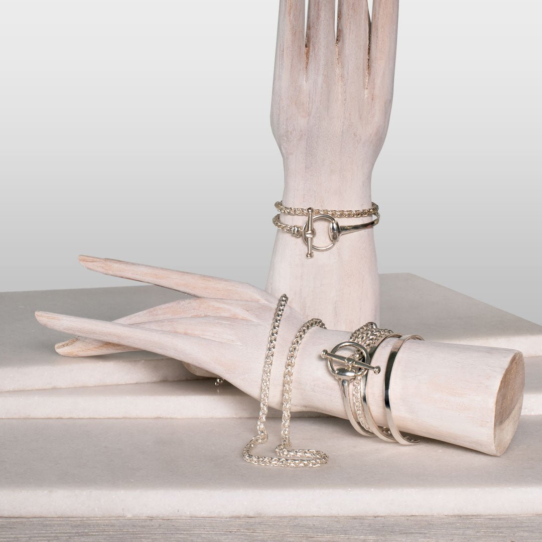 Odeza - Wrap Around Horse Bit Bracelet in Silver Urban-Equestrian