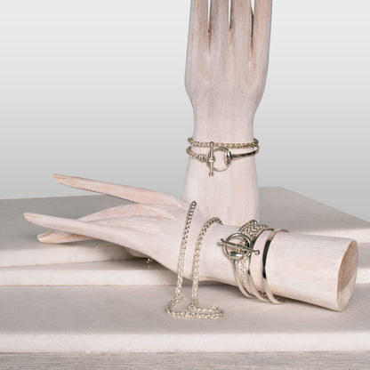 Odeza - Wrap Around Horse Bit Bracelet in Silver Urban-Equestrian