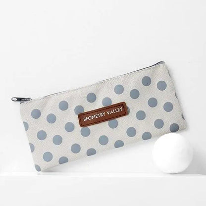 Office Simple Print Stationery Pencil Case Classic Design Pencil Pouch Simple Storage Bag Stevvex