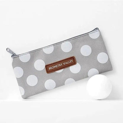 Office Simple Print Stationery Pencil Case Classic Design Pencil Pouch Simple Storage Bag Stevvex