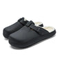 Fleece-Lined Eva Soft Bottom Slippers for Home Travel