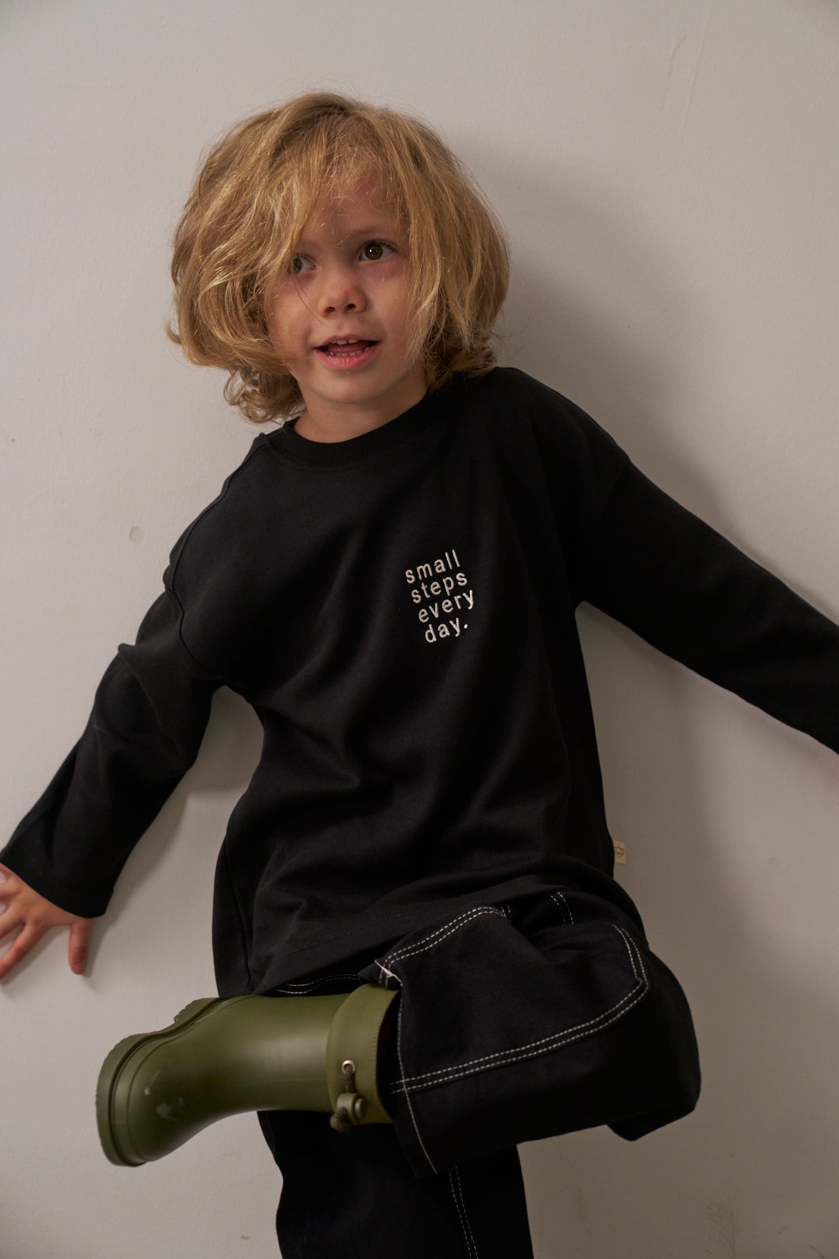 Small Steps Long Sleeve Top Honey and Hive