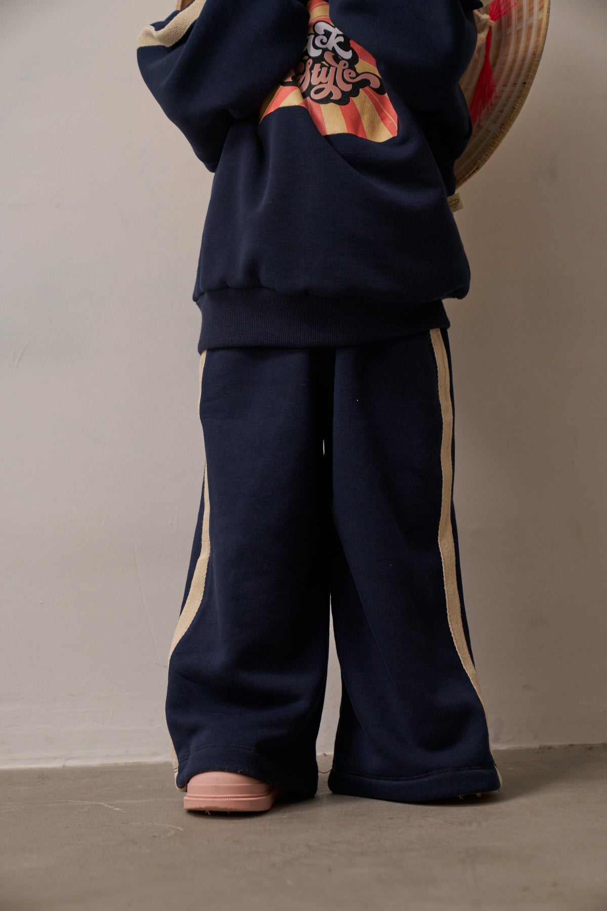 Retro Vibes Navy Tracksuit Honey and Hive