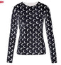 Women's Long-Sleeved Marine Moon T-Shirts & Underwear
