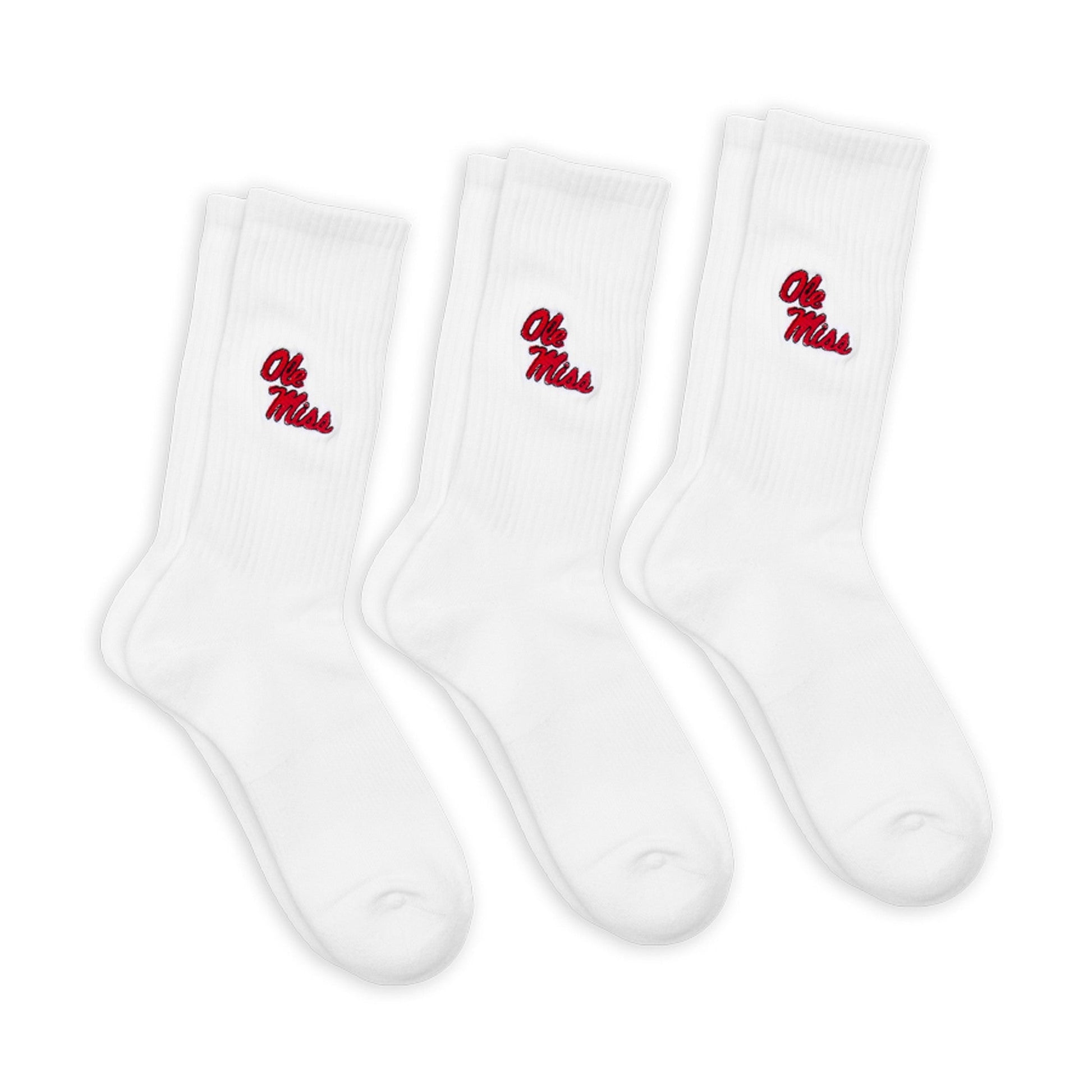Ole Miss Campus Crew Socks 3-Pack DeadSoxy