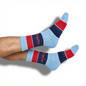 Ole Miss Powder Wide Stripe Casual Crew DeadSoxy