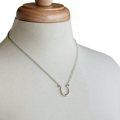 Omega - Equestrian Horseshoe Necklace in Silver Urban-Equestrian