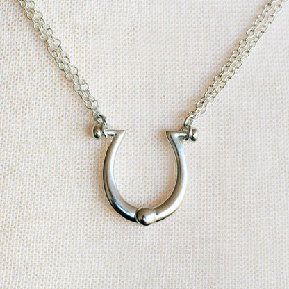 Omega - Equestrian Horseshoe Necklace in Silver Urban-Equestrian