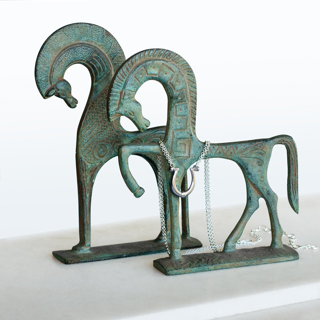 Omega - Equestrian Horseshoe Necklace in Silver Urban-Equestrian