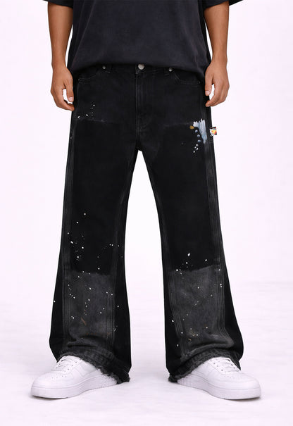 NOIR SPLIT PAINTERS DENIM