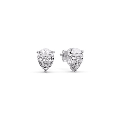 Diamond Pear Cut 3 Prong Earring Fascinating Diamonds