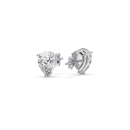 Diamond Pear Cut 3 Prong Earring Fascinating Diamonds