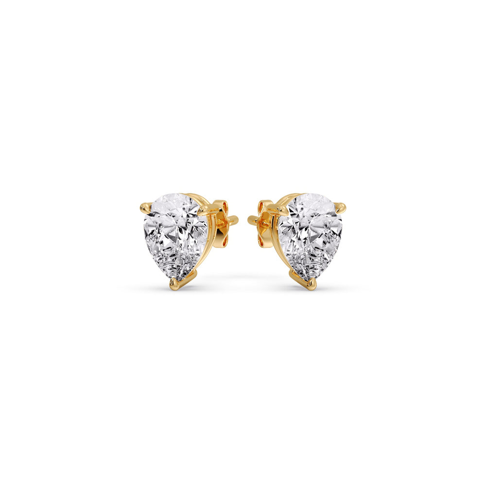 Diamond Pear Cut 3 Prong Earring Fascinating Diamonds
