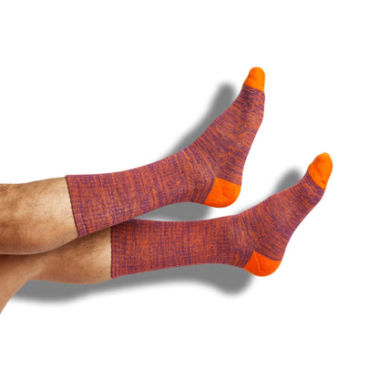 Orange Marl Casual Socks DeadSoxy