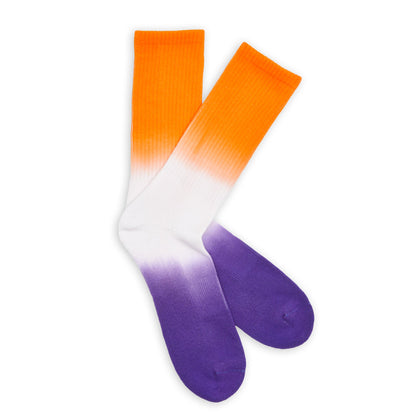 Orange / Purple Dip Casual Socks DeadSoxy