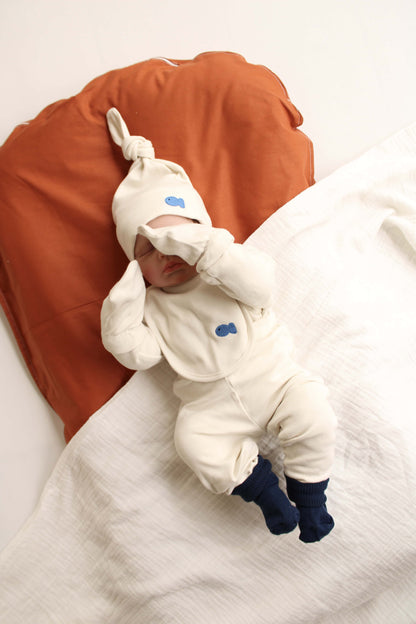 Fish Patterned 5 Piece Newborn Set Honey and Hive