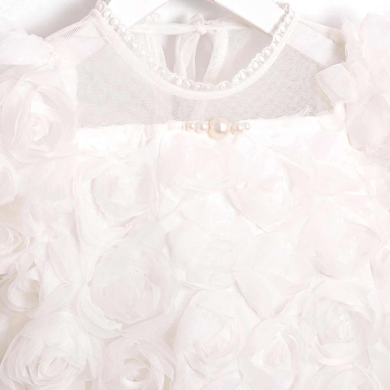 Pearl Rose White Romper Honey and Hive