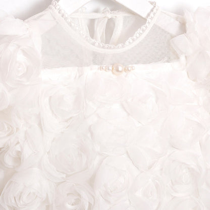 Pearl Rose White Romper Honey and Hive