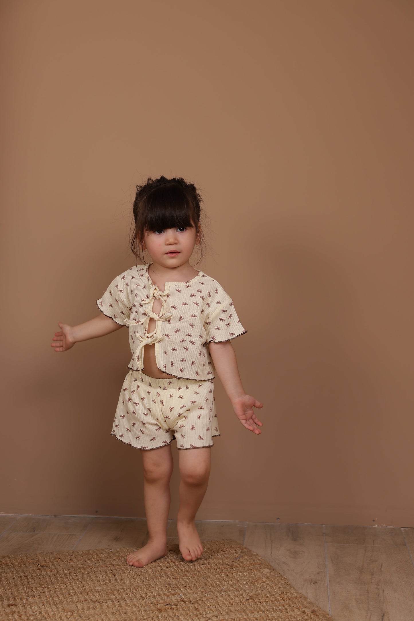 Petite Bow Tie-Front Set Honey and Hive