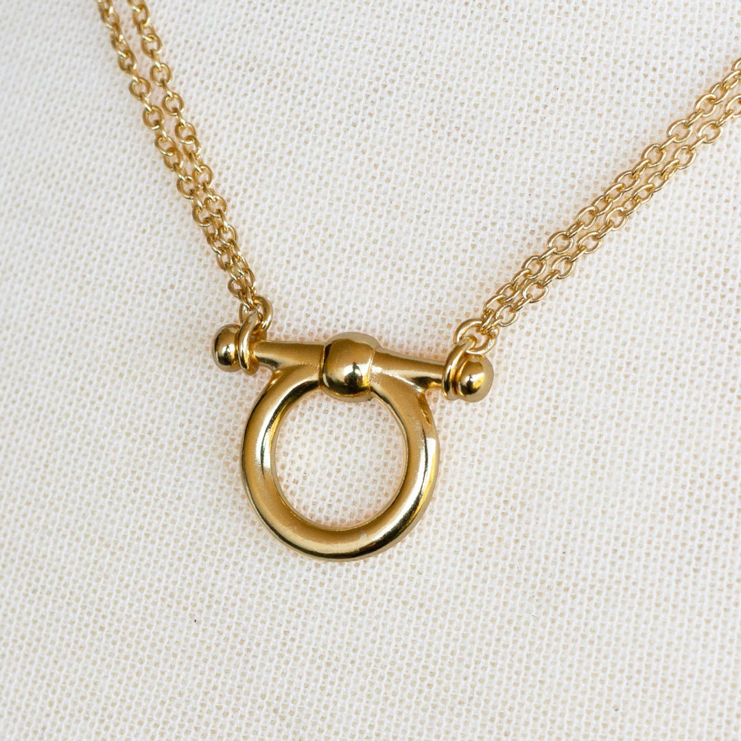 Orion - Equestrian Horse Bit Necklace in Gold Urban-Equestrian