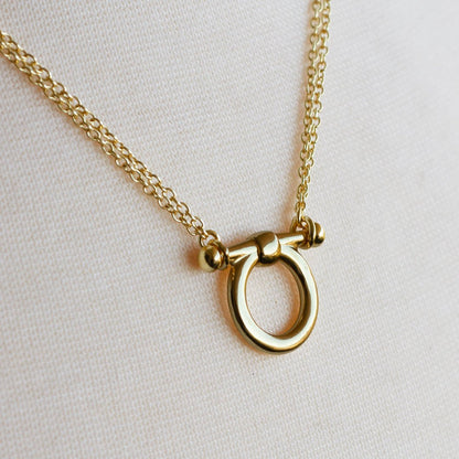 Orion - Equestrian Horse Bit Necklace in Gold Urban-Equestrian
