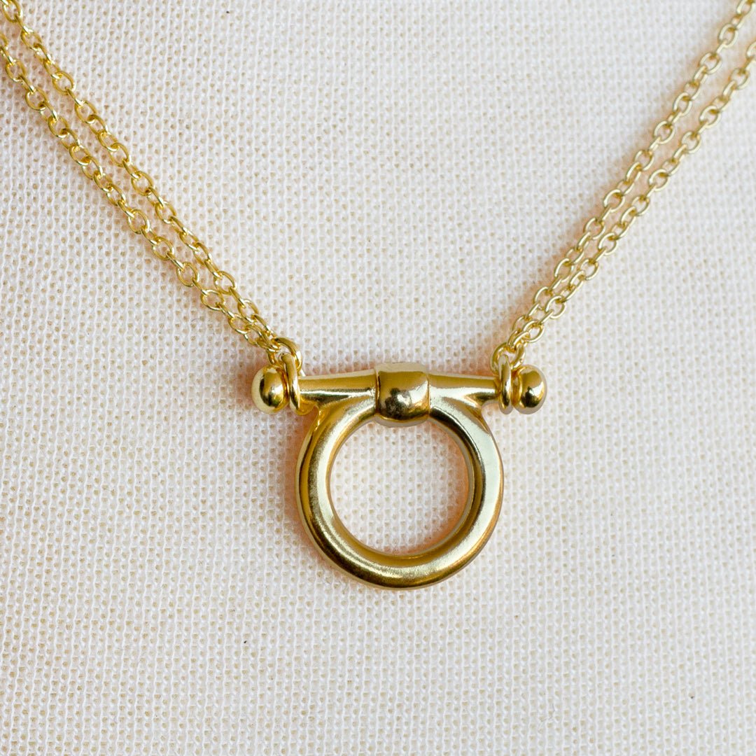 Orion - Equestrian Horse Bit Necklace in Gold Urban-Equestrian