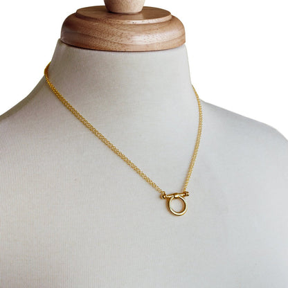 Orion - Equestrian Horse Bit Necklace in Gold Urban-Equestrian