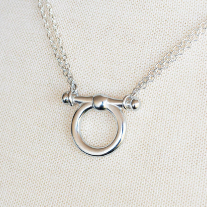 Orion - Equestrian Horse Bit Necklace in Silver Urban-Equestrian