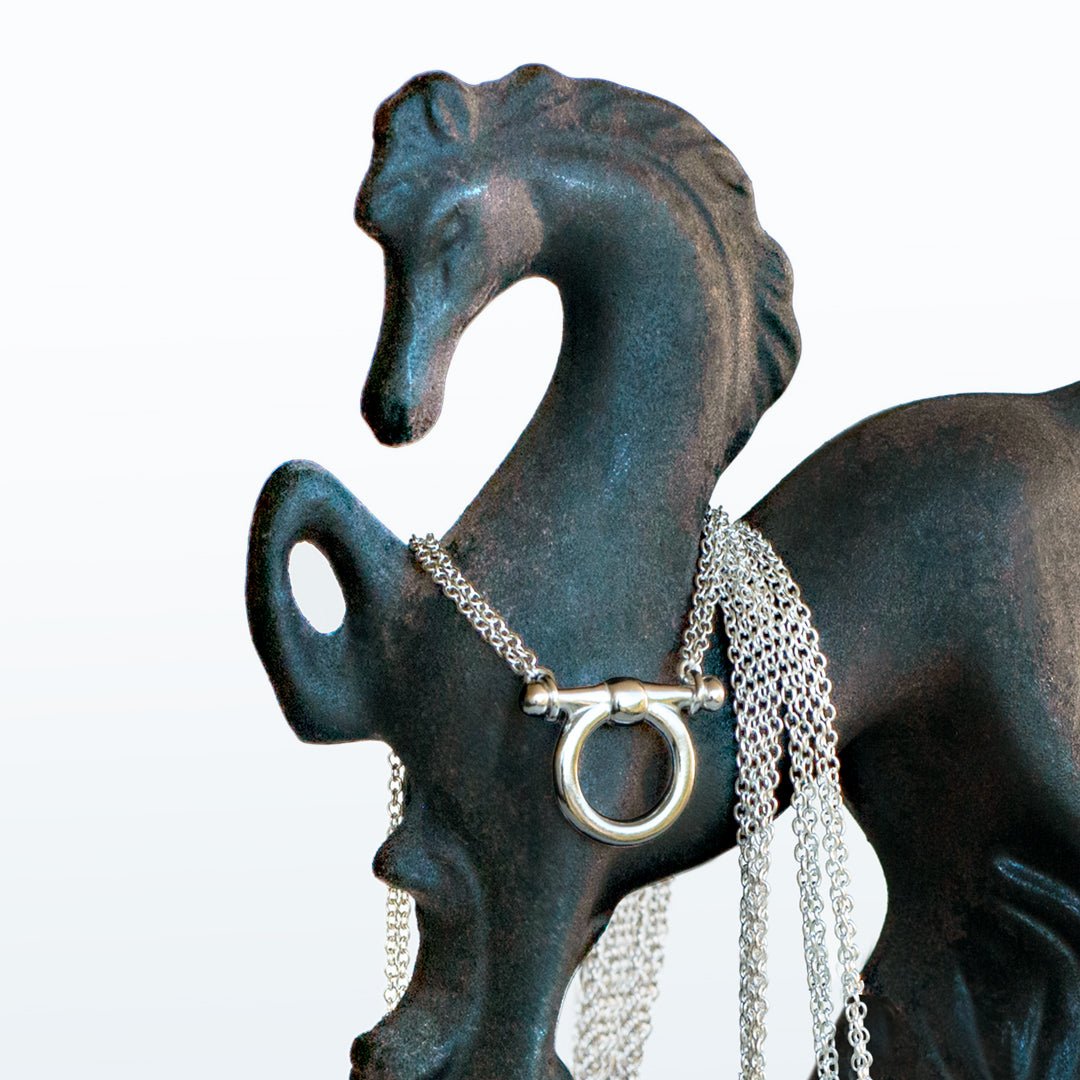 Orion - Equestrian Horse Bit Necklace in Silver Urban-Equestrian