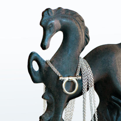 Orion - Equestrian Horse Bit Necklace in Silver Urban-Equestrian