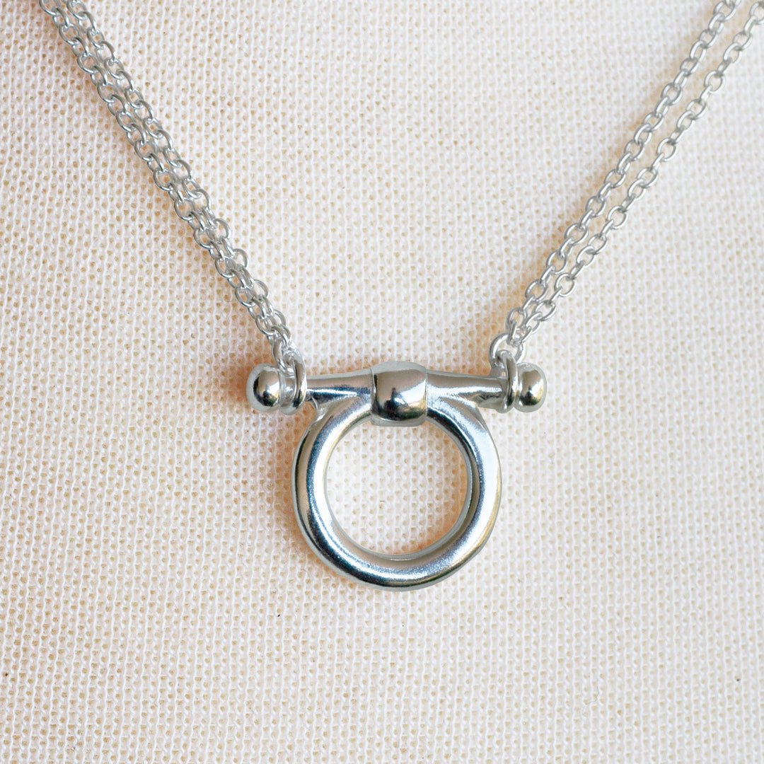 Orion - Equestrian Horse Bit Necklace in Silver Urban-Equestrian