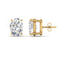 Stud Earring Basket Oval Shaped Fascinating Diamonds