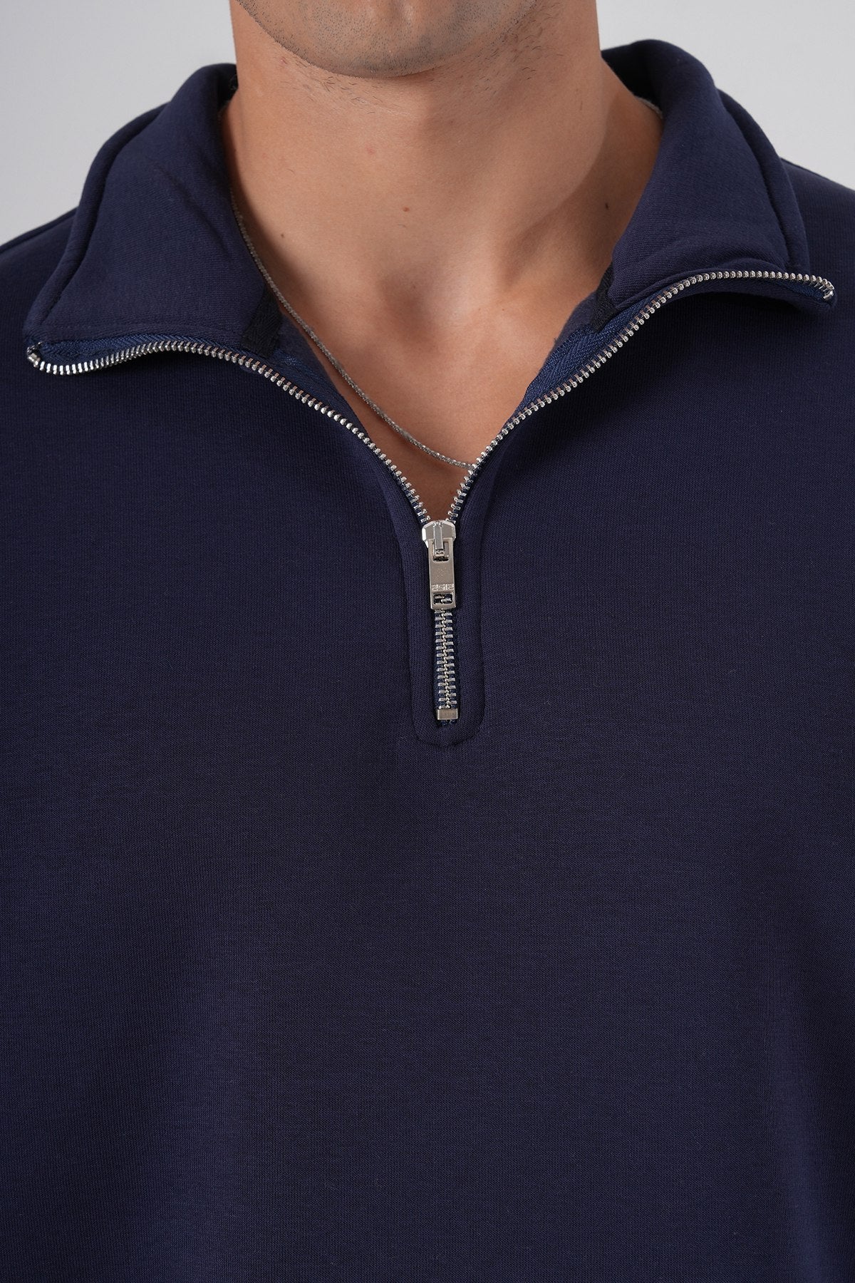 Unisex Oversize Half-Zip Sweatshirt & Baggy Sweatpants Set Withinblack