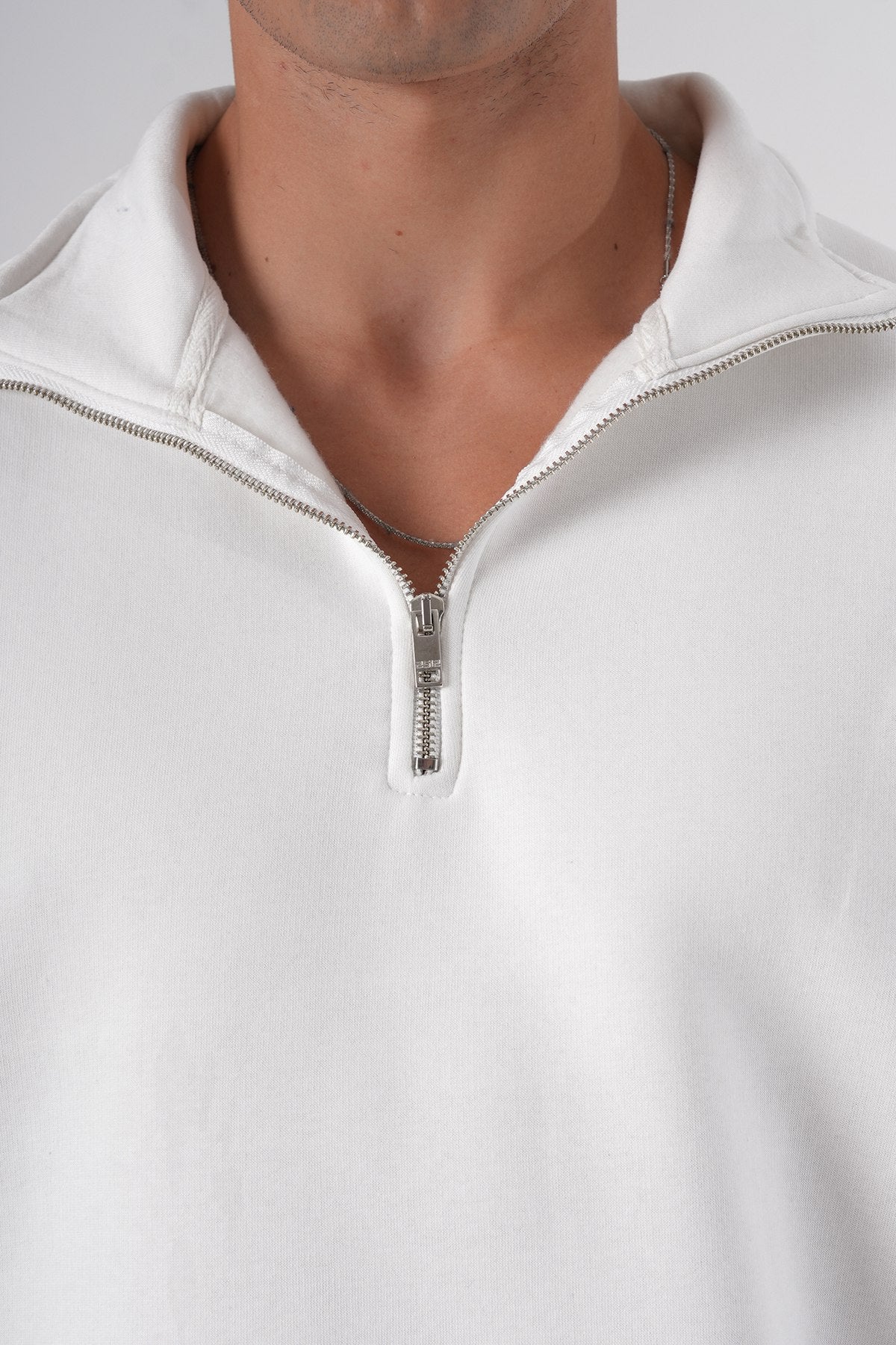 Unisex Oversize Half-Zip Sweatshirt & Baggy Sweatpants Set Withinblack