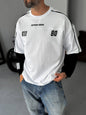 Unisex Graphic Print Oversize T-Shirt - American Football Style Withinblack