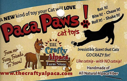 PacaPaws Felted Alpaca Cat Toys Purely Alpaca