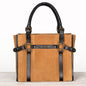 Paddock - Halter Tote Bag Luxury Leather Handbag in Black on Chestnut Urban-Equestrian