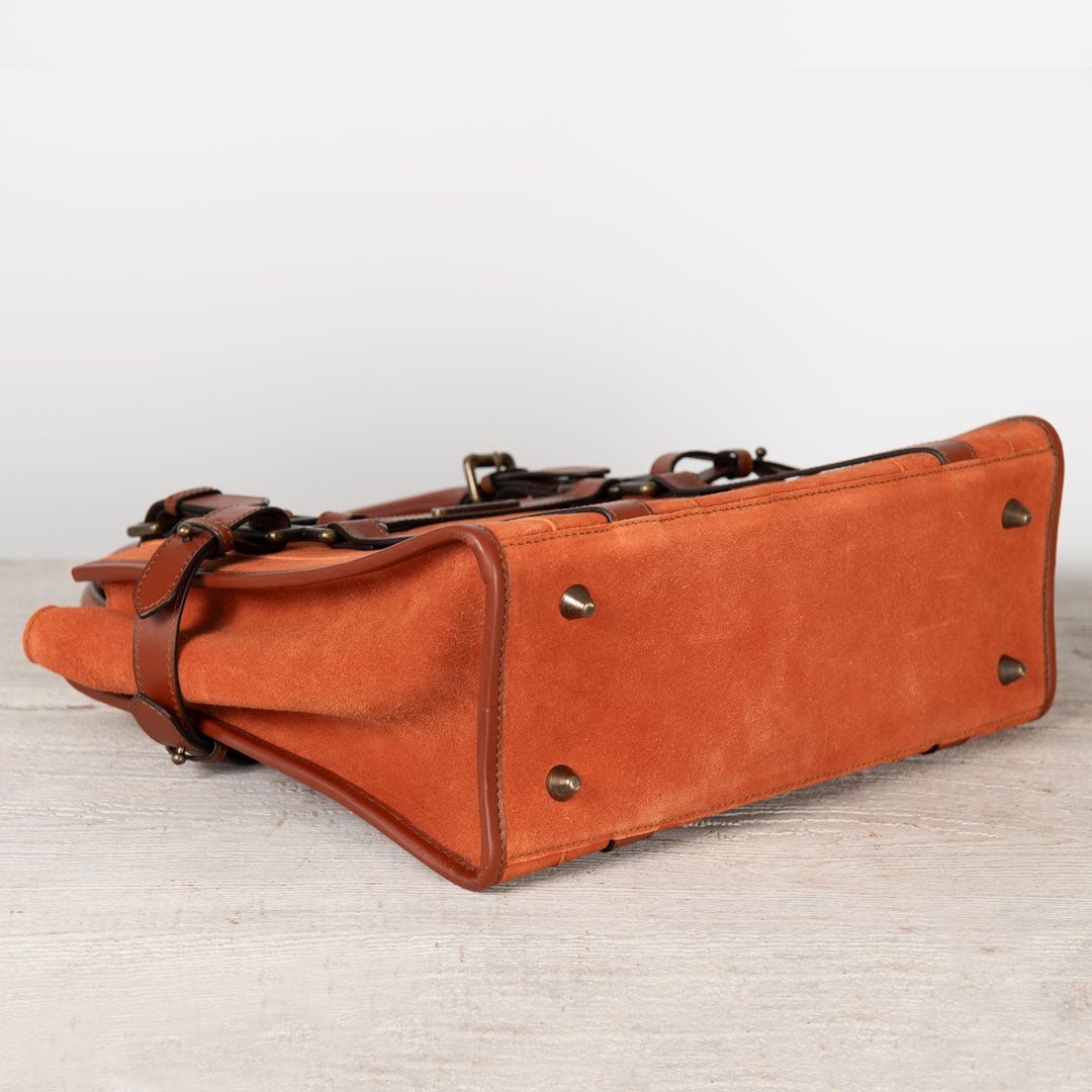 Paddock -  Halter Tote Luxury Leather Handbag in Cognac on Cognac Urban-Equestrian