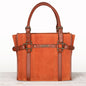 Paddock -  Halter Tote Luxury Leather Handbag in Cognac on Cognac Urban-Equestrian