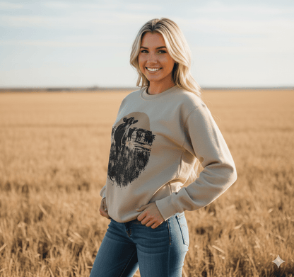 Pasture Sunset Graphic Sweatshirt Wild Junkie